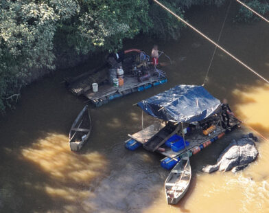 operação no Rio das Mortes prende suspeito e aplica multa de R$ 165 mil