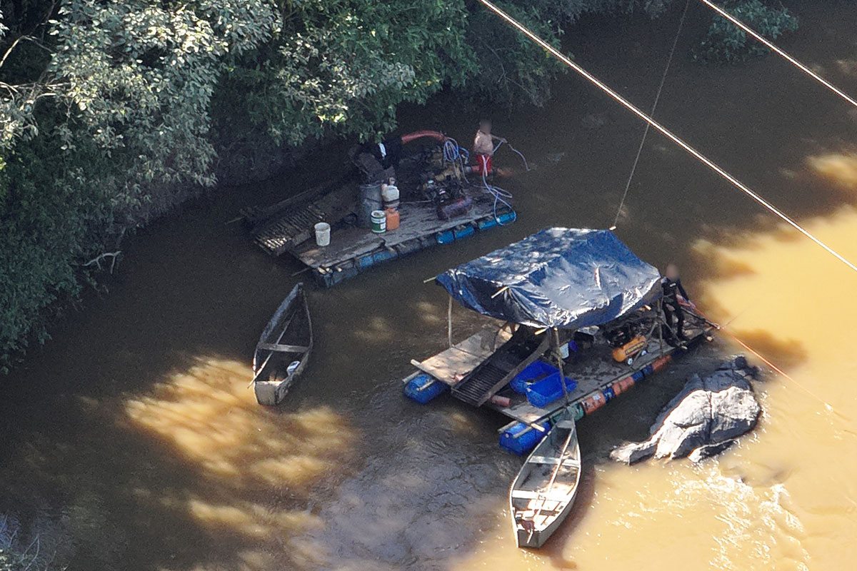 operação no Rio das Mortes prende suspeito e aplica multa de R$ 165 mil