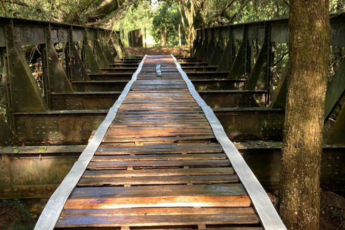 Ponte histórica de 20 metros que desapareceu em Prados é encontrada em Ibitipoca